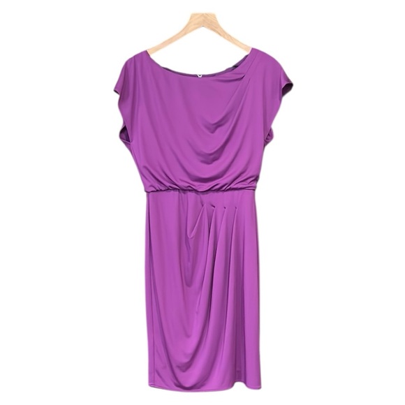 Vince Camuto Dresses & Skirts - Vince Camuto Side Drape Cocktail Dress Purple Size 4